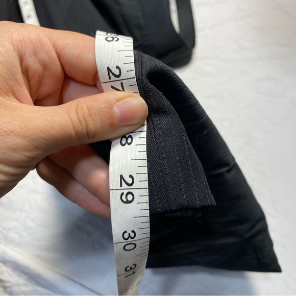 New w/ Tags J. Ferrar $70 Dress Pants Pinstripe Black Men’s Dark Charcoal Stripe - Picture 6 of 16